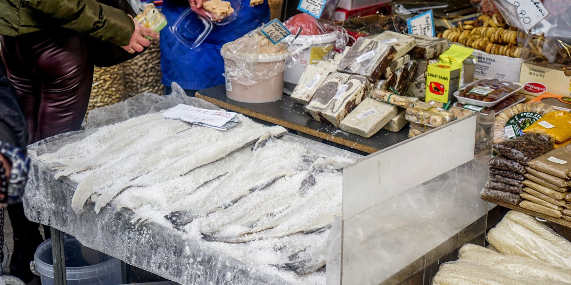 Μπακαλιάρος στη Βαρβάκειο αγορά