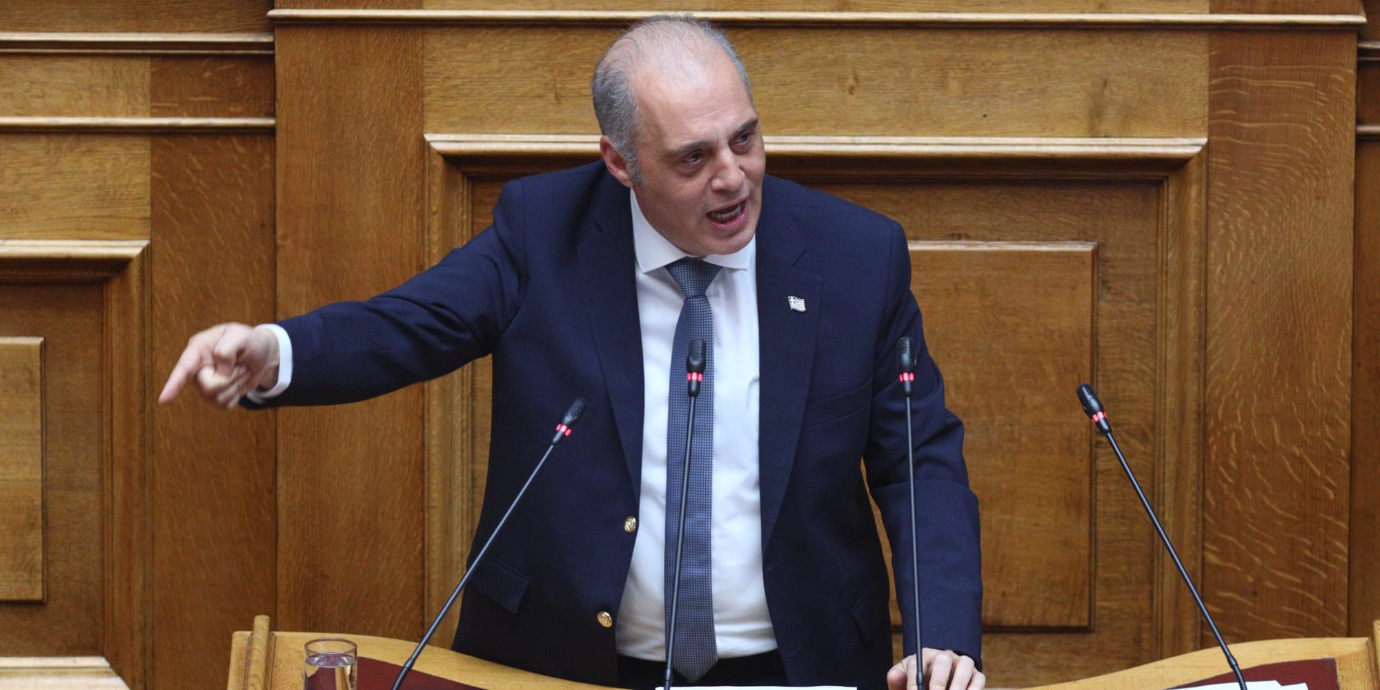 O πρόεδρος της Ελληνικής Λύσης, Κυριάκος Βελόπουλος