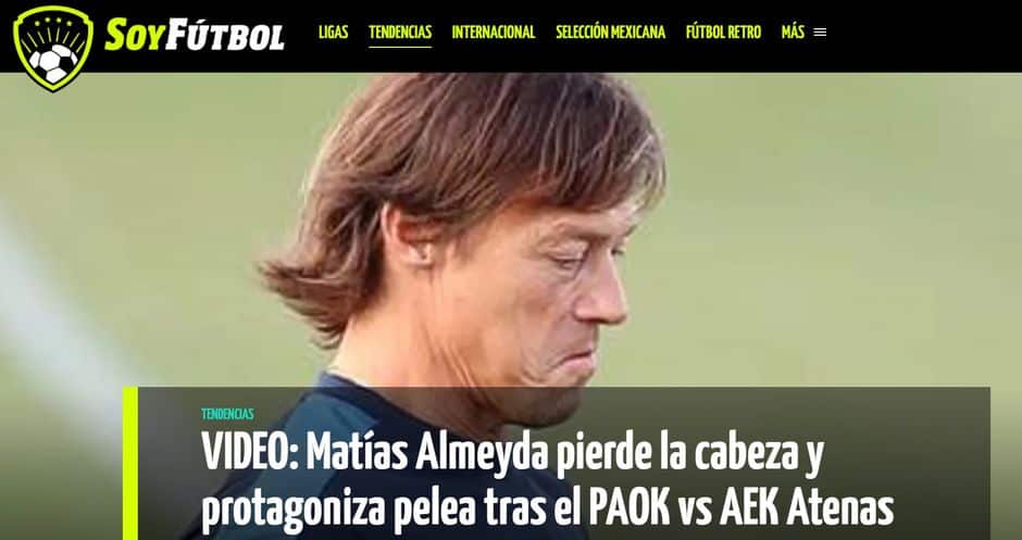 Τα ξένα ΜΜΕ για τον Ματίας Αλμέιδα: «Ο προπονητής της ΑΕΚ "θόλωσε" και άρχισε καυγά» (εικόνες)