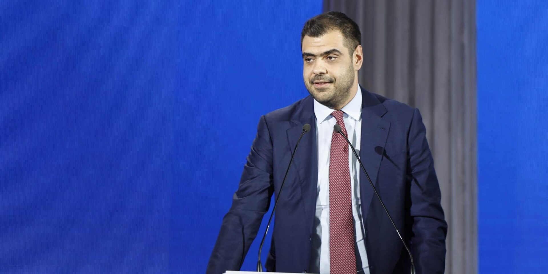 Ο Παύλος Μαρινάκης στο συνέδριο της ΝΔ