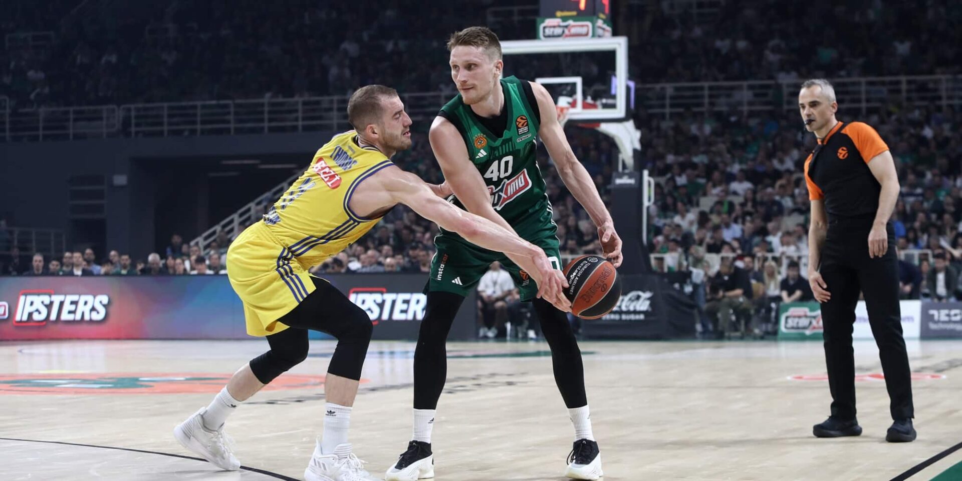 Φάση από το Παναθηναϊκός-Άλμπα για την Euroleague
