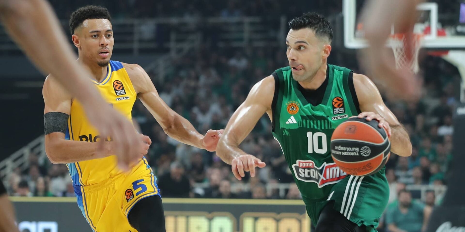 Φάση από το Παναθηναϊκός-Μακάμπι για τη Euroleague