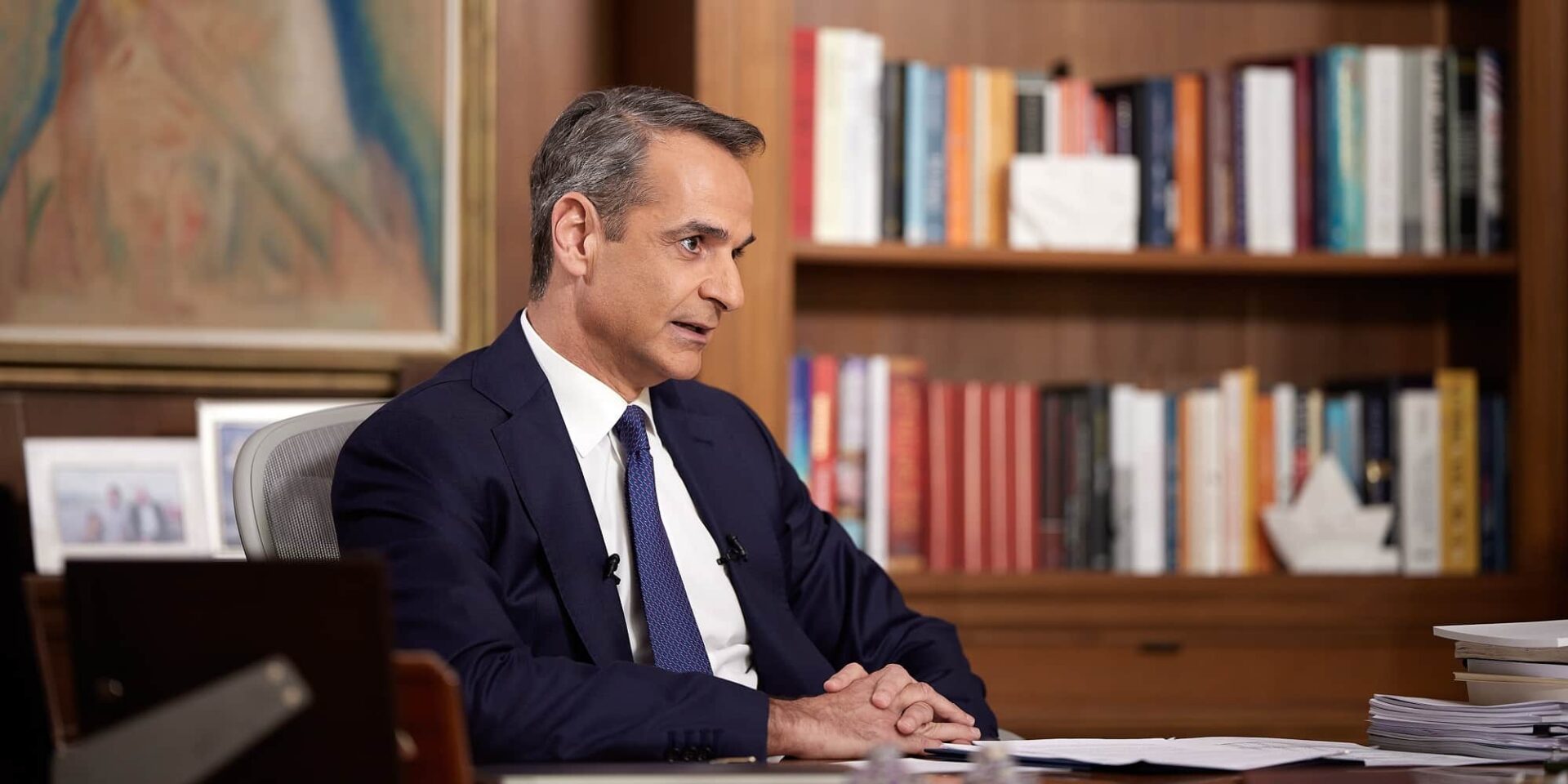 Ο Κυριάκος Μητσοτάκης στο ΣΚΑΪ