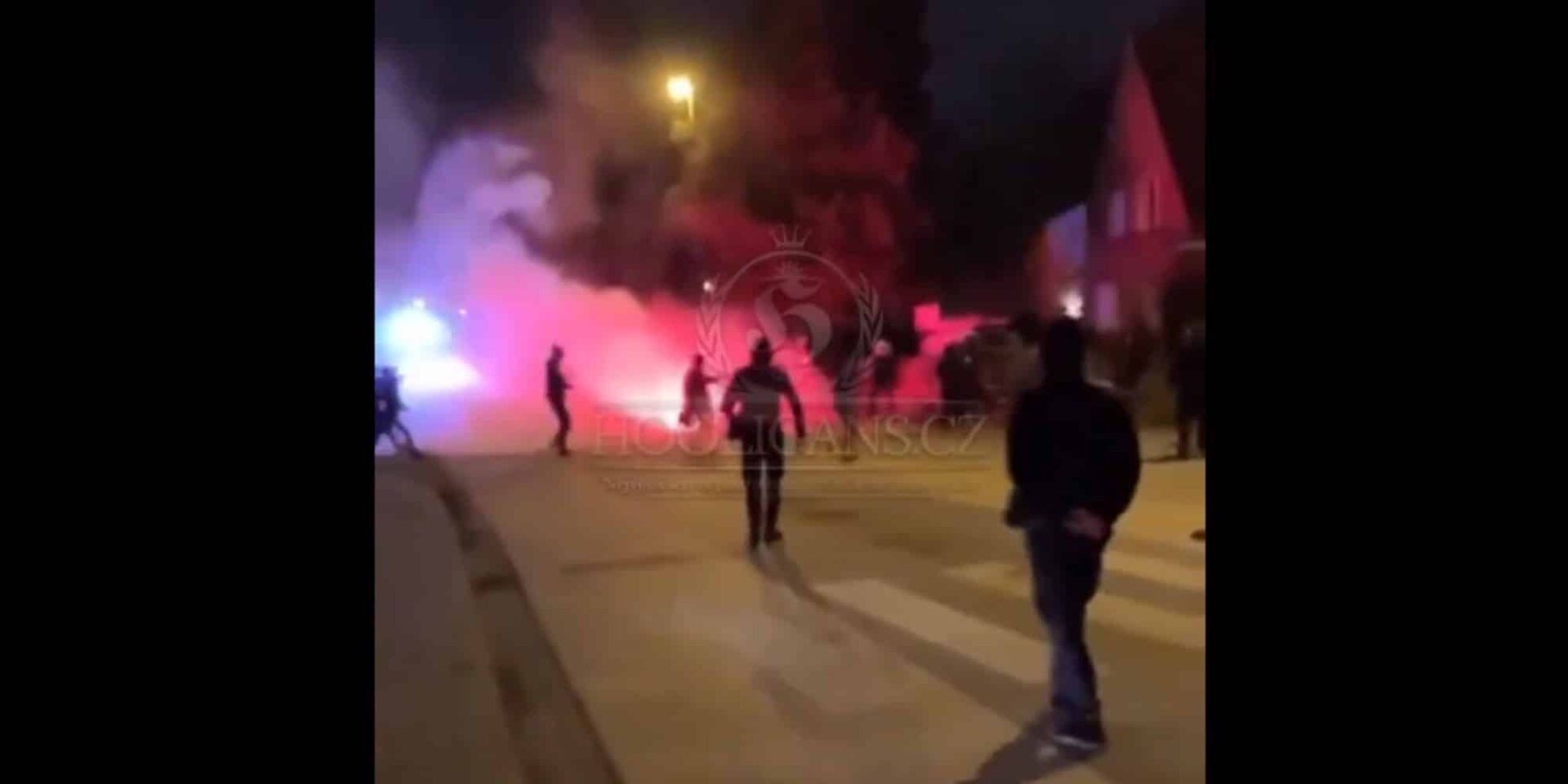 Εικόνα από τα επεισόδια στο Βέλγιο