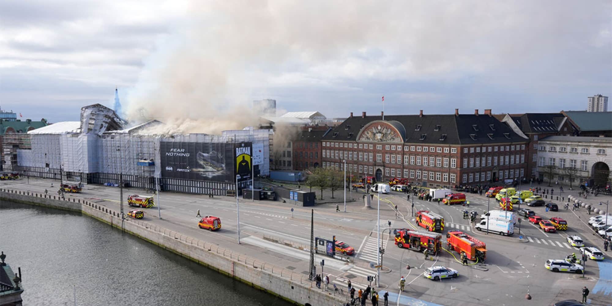 Εικόνα από τη φωτιά στην Κοπεγχάγη