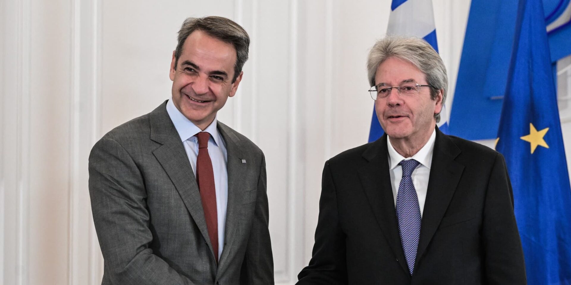 Κυριάκος Μητσοτάκης και Πάολο Τζεντιλόνι