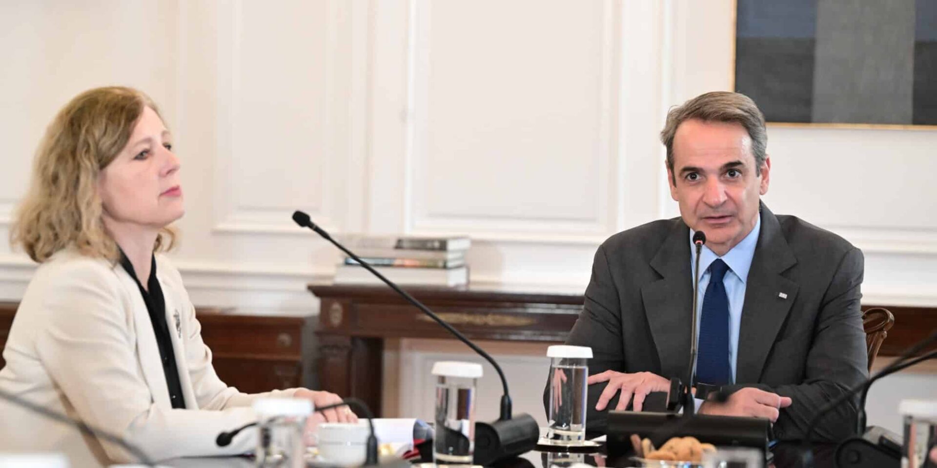 Věra Jourová και Κυριάκος Μητσοτάκης
