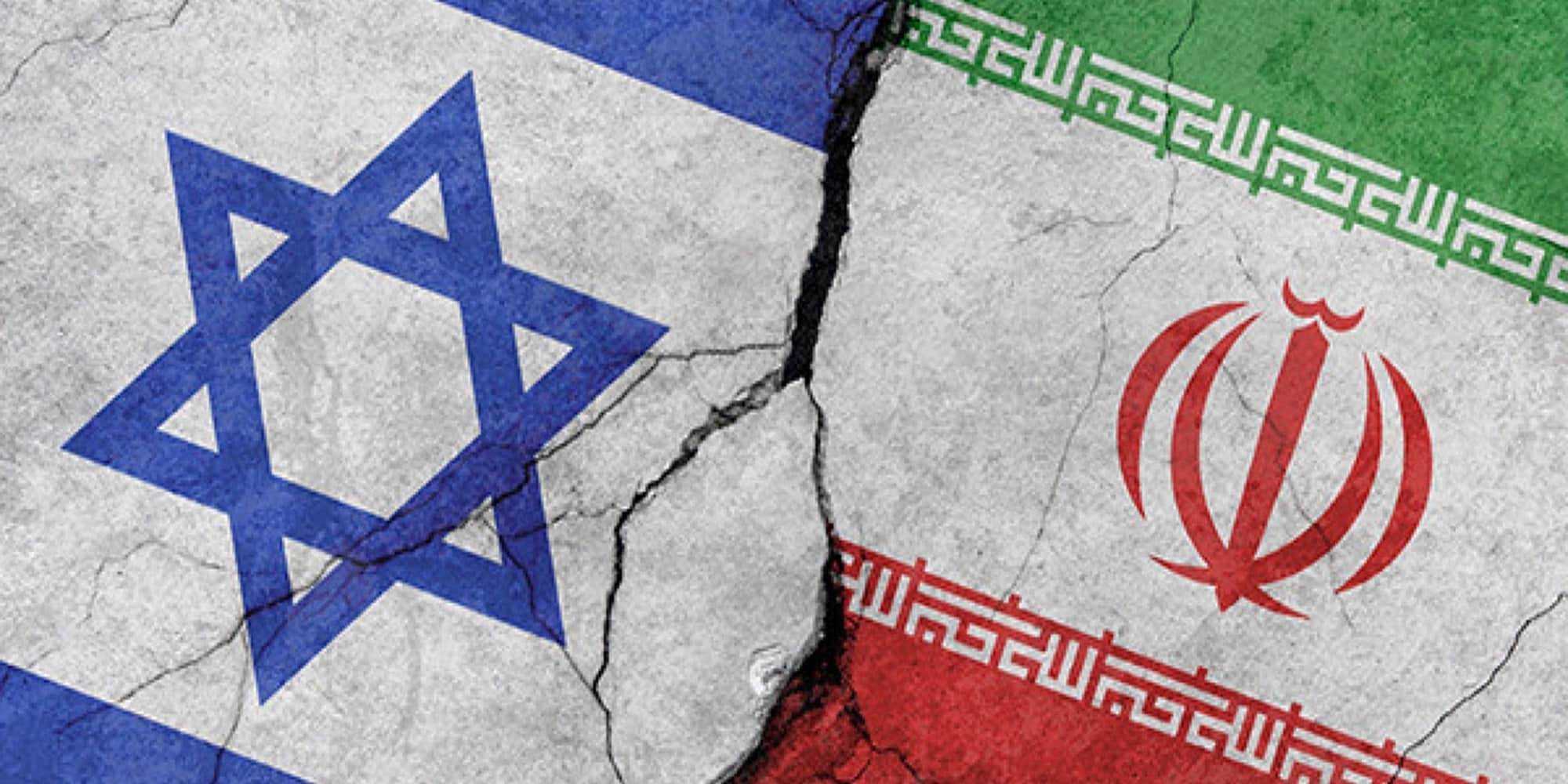 Οι σημαίες του Ιράν και του Ισραήλ