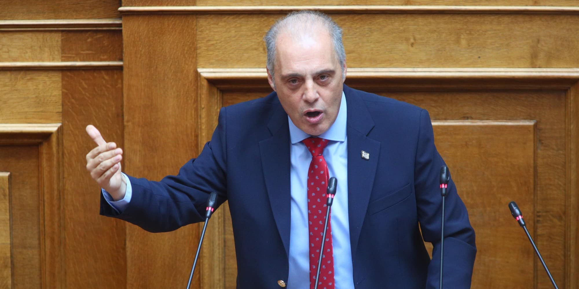 O πρόεδρος της Ελληνικής Λύσης, Κυριάκος Βελόπουλος