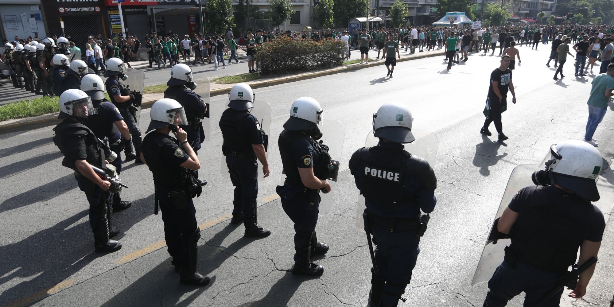 Αστυνομία έξω από το γήπεδο του Παναθηναϊκού