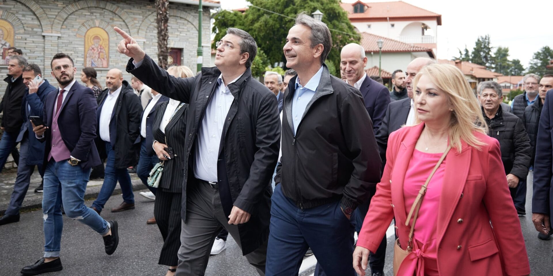 Στην Κατερίνη ο Κυριάκος Μητσοτάκης