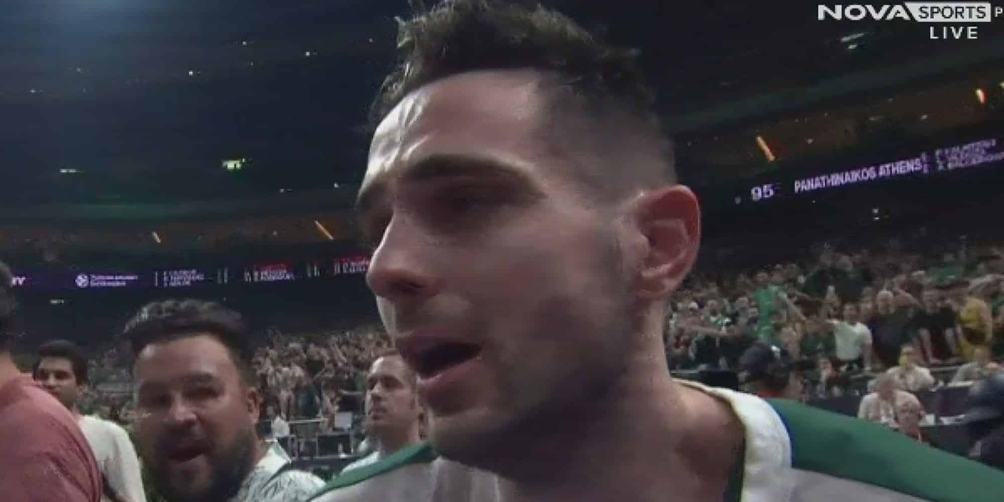 Ο Ιωάννης Παπαπέτρου μετά το τέλος της Euroleague