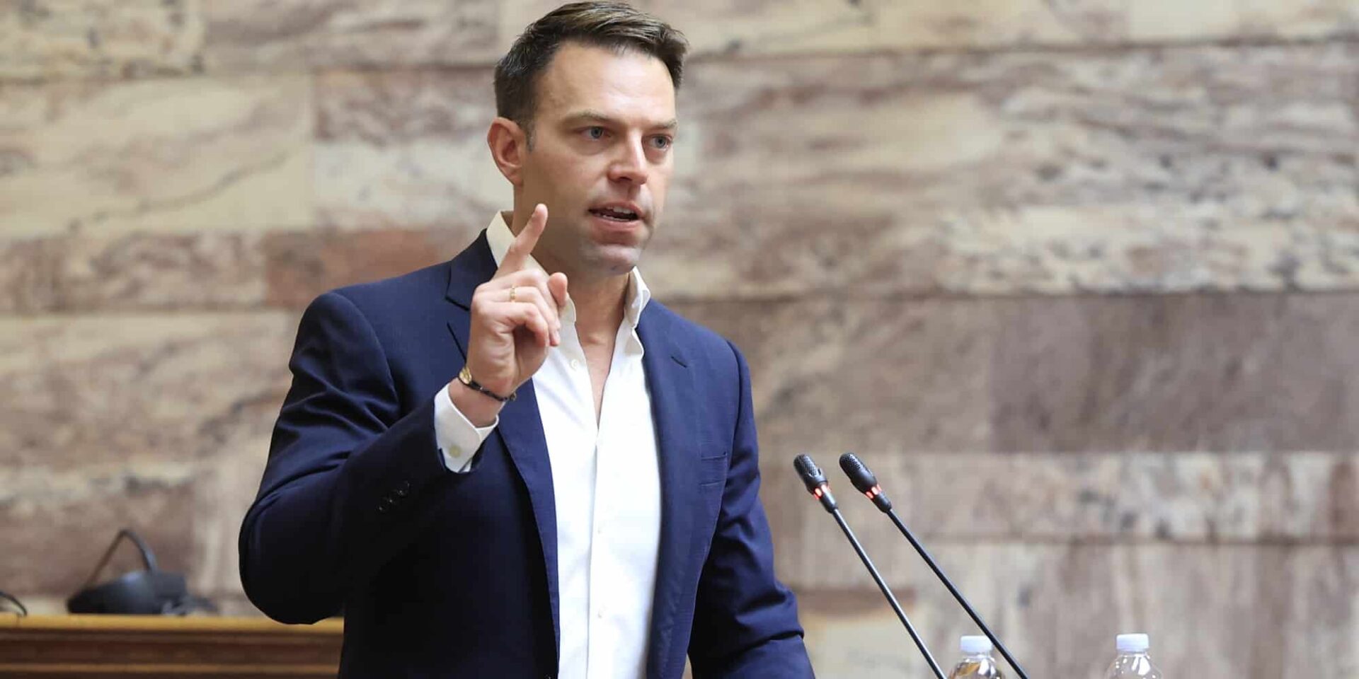 Ο πρόεδρος του ΣΥΡΙΖΑ, Στέφανος Κασσελάκης