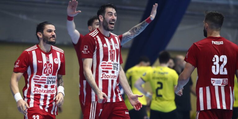 Handball Premier: Πρωταθλητής ο Ολυμπιακός, κέρδισε (33-29) την ΑΕΚ στον 5ο τελικό και κατέκτησε τον τίτλο!
