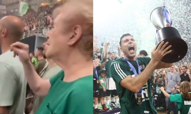 Ηλικιωμένη οπαδός του Παναθηναϊκού ξεμάτιασε τους παίκτες στον τελικό με τον Ολυμπιακό κι έγινε viral! (βίντεο)