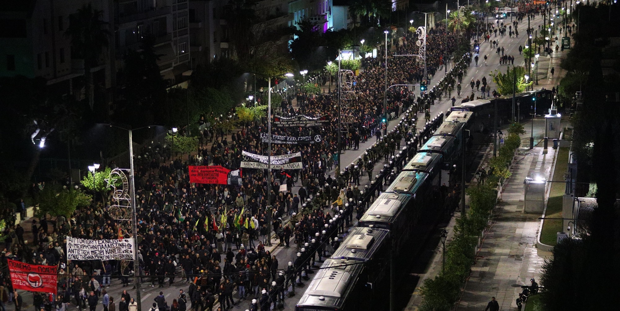 Η πορεία στην Αθήνα για το Πολυτεχνείο