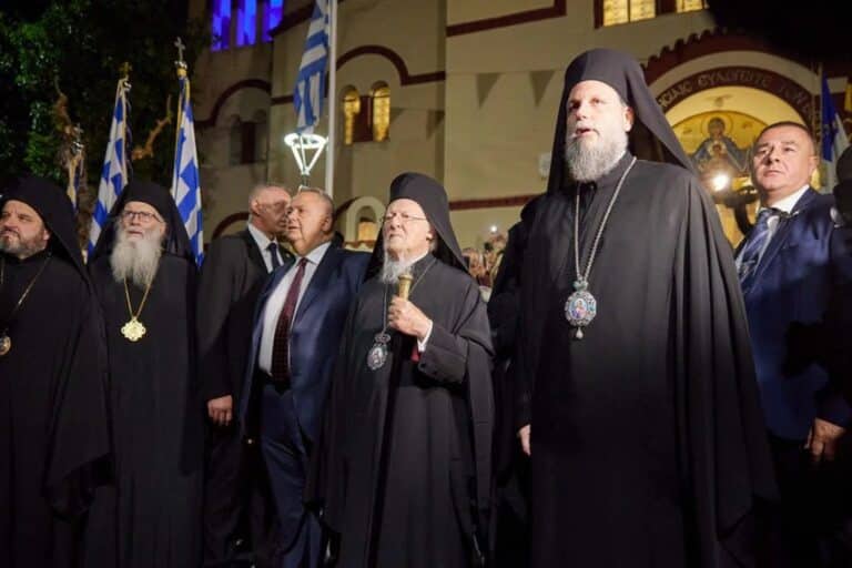 «Υποδοχή της Α.Θ.Π. του Οικουμενικού Πατριάρχη κ.κ. Βαρθολομαίου στην Ι.Μ. Νέας Ιωνίας»
