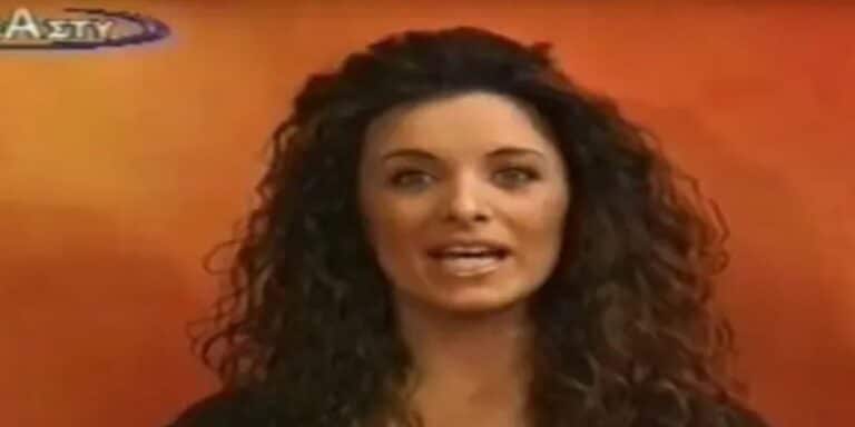 Κατερίνα Καινούργιου: Όταν την είδαμε για πρώτη φορά στην τηλεόραση με σκούρα καστανά μαλλιά (βίντεο)