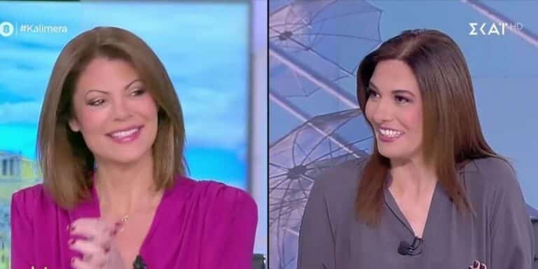 Η Μαυραγάνη υποδέχθηκε τη Βίδου στον ΣΚΑΪ: «Καλωσήρθες σπίτι σου!» (βίντεο)