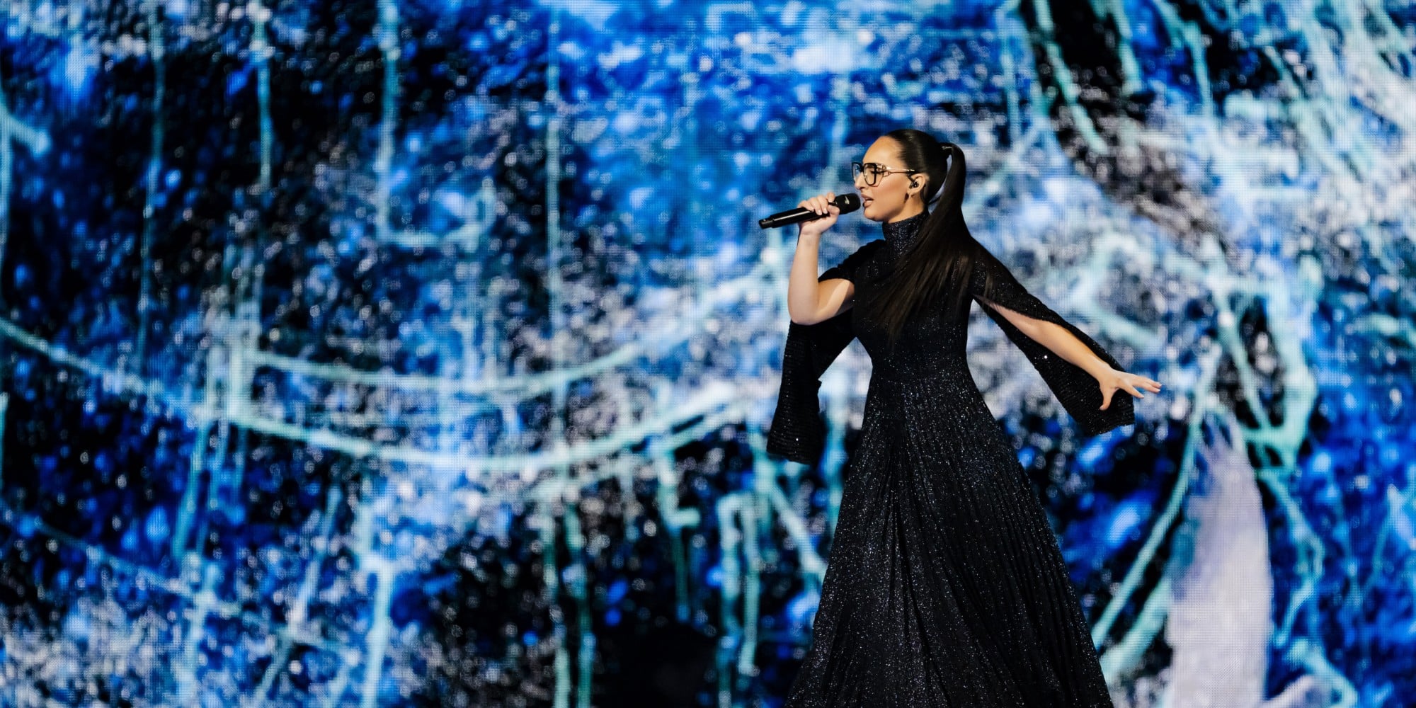 Η Κλαυδία στη σκηνή της Eurovision